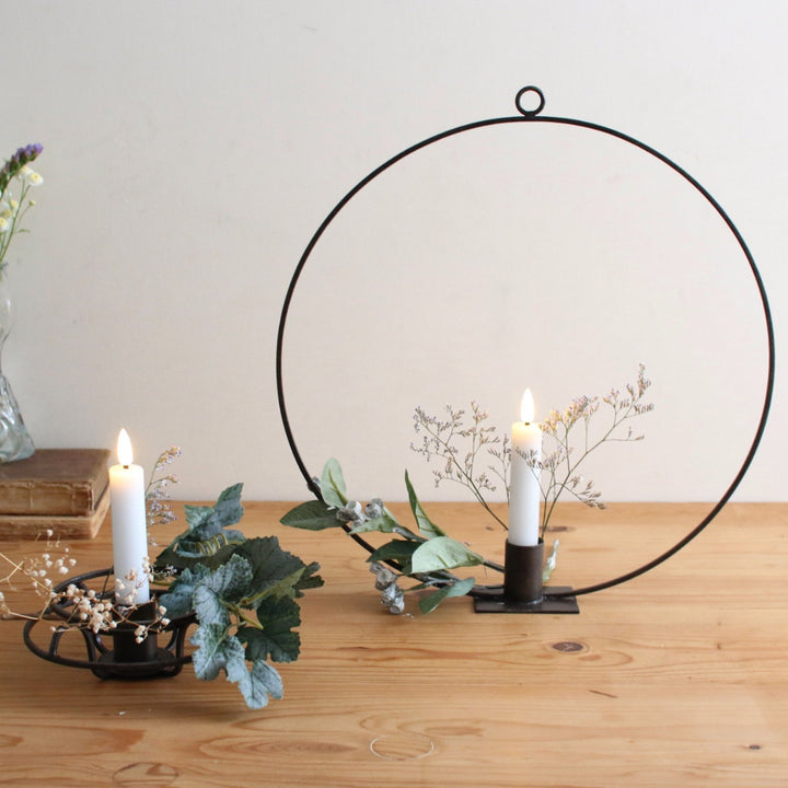 キャンドルホルダージョセフアイアンテーパーキャンドルホルダー