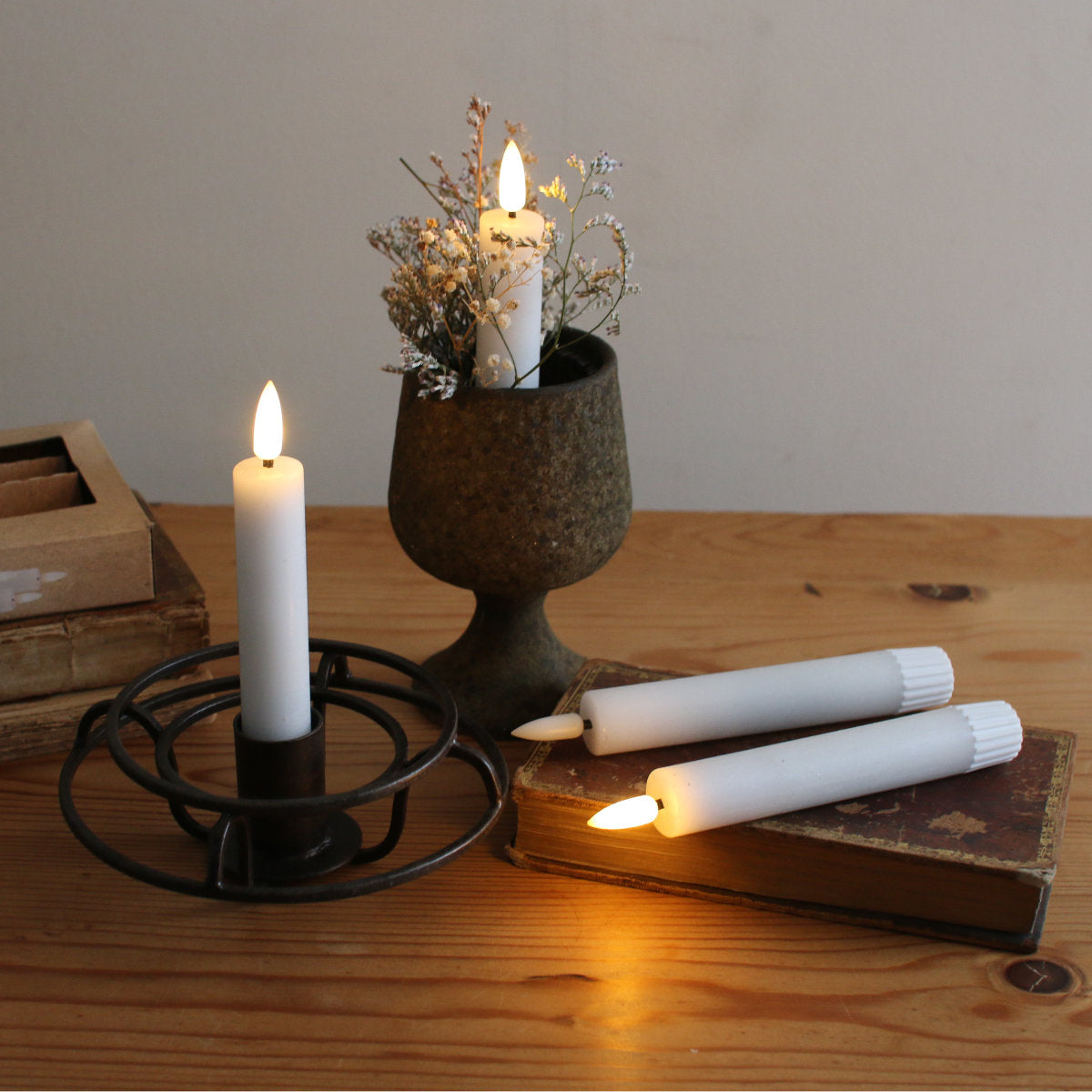 キャンドルホルダー ジョセフアイアン テーパーキャンドルホルダー