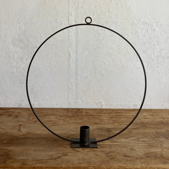 キャンドルホルダーリングジョセフアイアンテーパーキャンドルホルダー