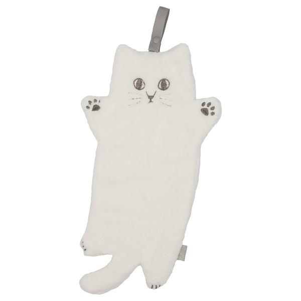 ハンドタオルにゃふにゃふループ付きタオル