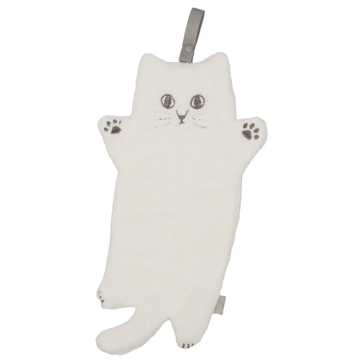 ハンドタオルにゃふにゃふループ付きタオル