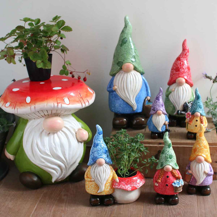 ガーデンノームKINOKO置物