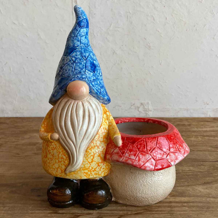 ガーデンノームポット置物