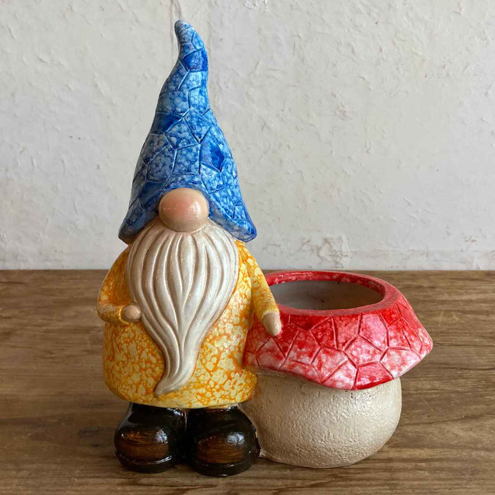 ガーデンノームポット置物