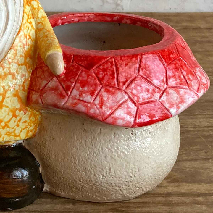 ガーデンノームポット置物