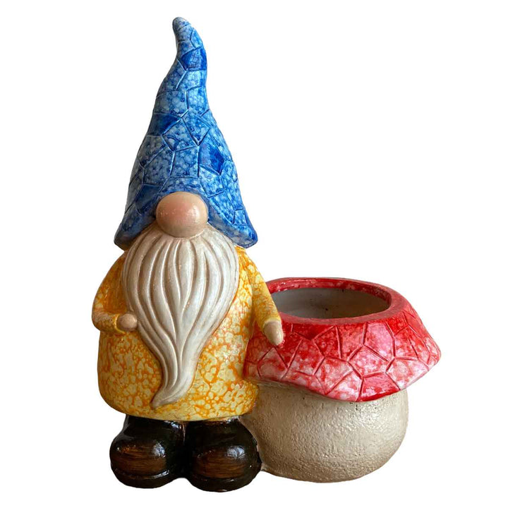 ガーデンノームポット置物