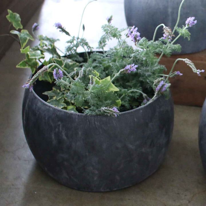 植木鉢ブリキプランターラウンドS