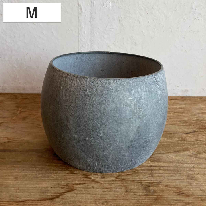 植木鉢ブリキプランターラウンドM