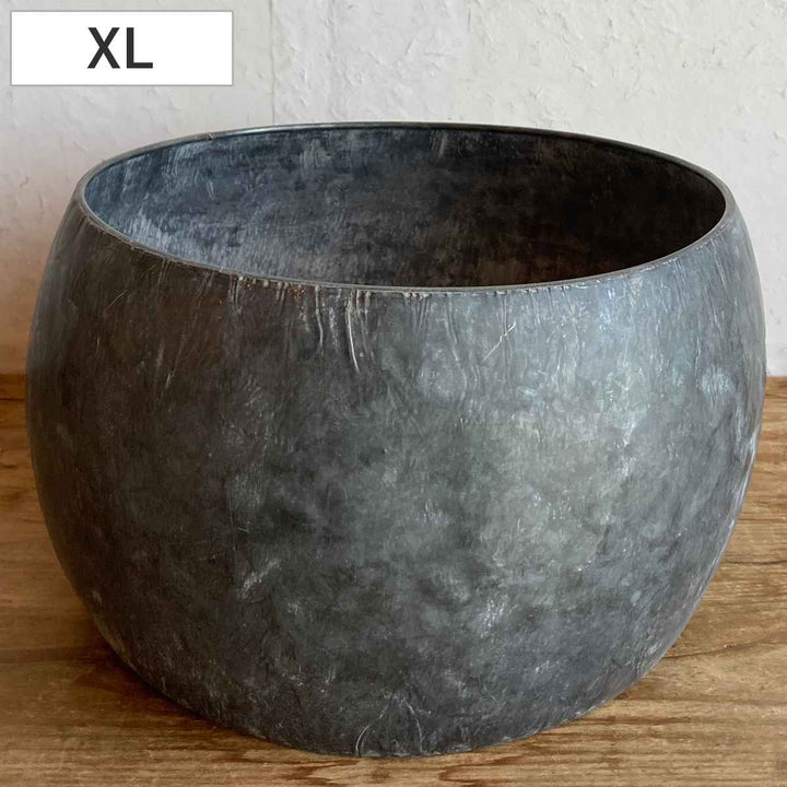 植木鉢ブリキプランターラウンドXL