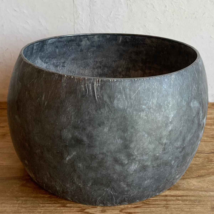 植木鉢ブリキプランターラウンドXL