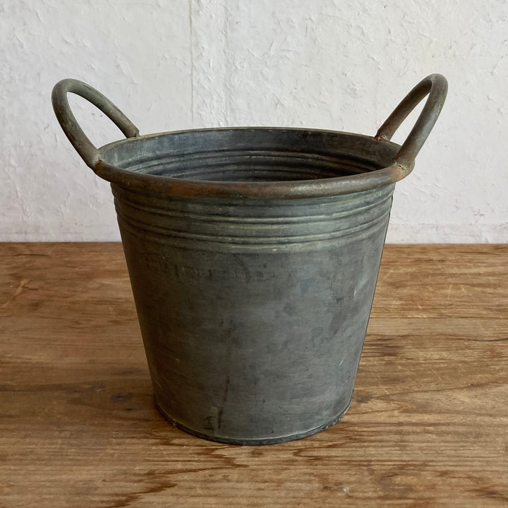 植木鉢ブリキハンドルポットL