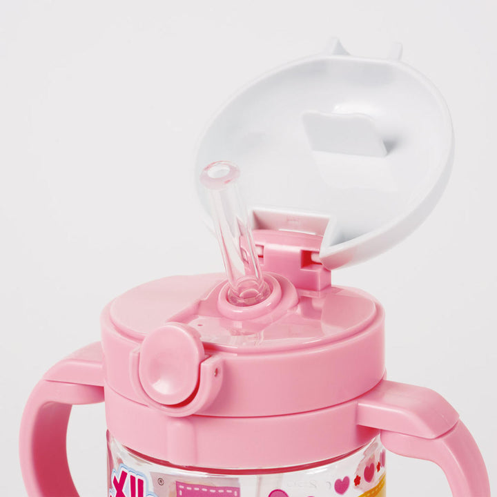 ストローマグ折りたたみ370mlメルちゃん目盛り付き