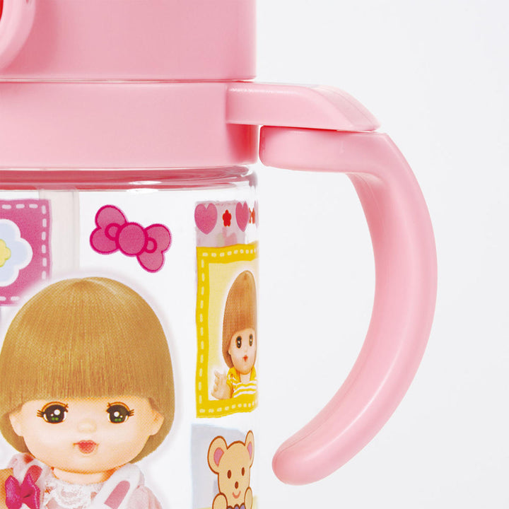 ストローマグ折りたたみ370mlメルちゃん目盛り付き