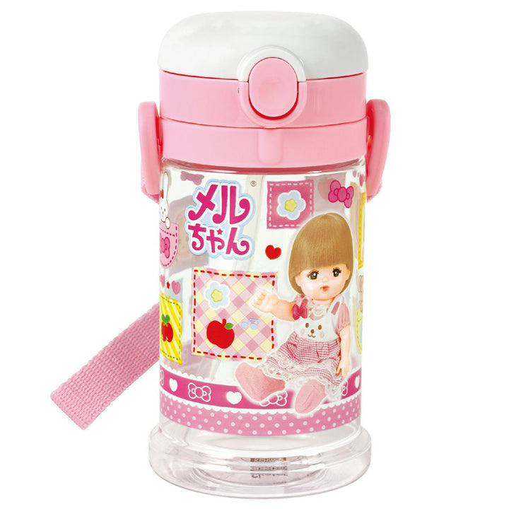 ストローマグ折りたたみ370mlメルちゃん目盛り付き