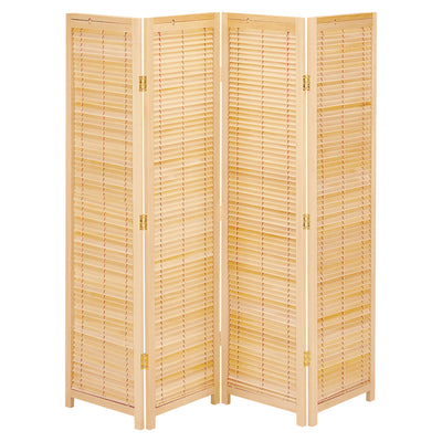 衝立 4連 高さ172cm 天然木 桐 折りたたみ 完成品 ルーバタイプ 間仕切り パーテーション