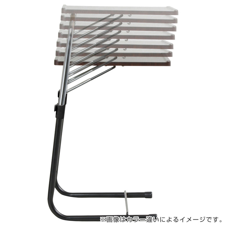 サイドテーブル高さ56～87cm高さ調整角度調整ナチュラル