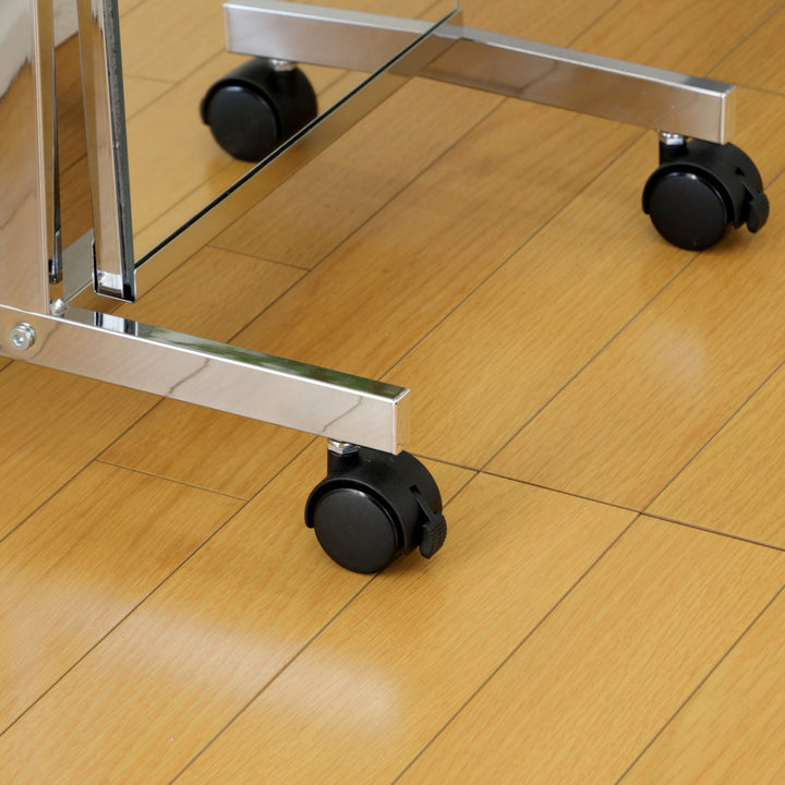 スタンドミラーシルバー