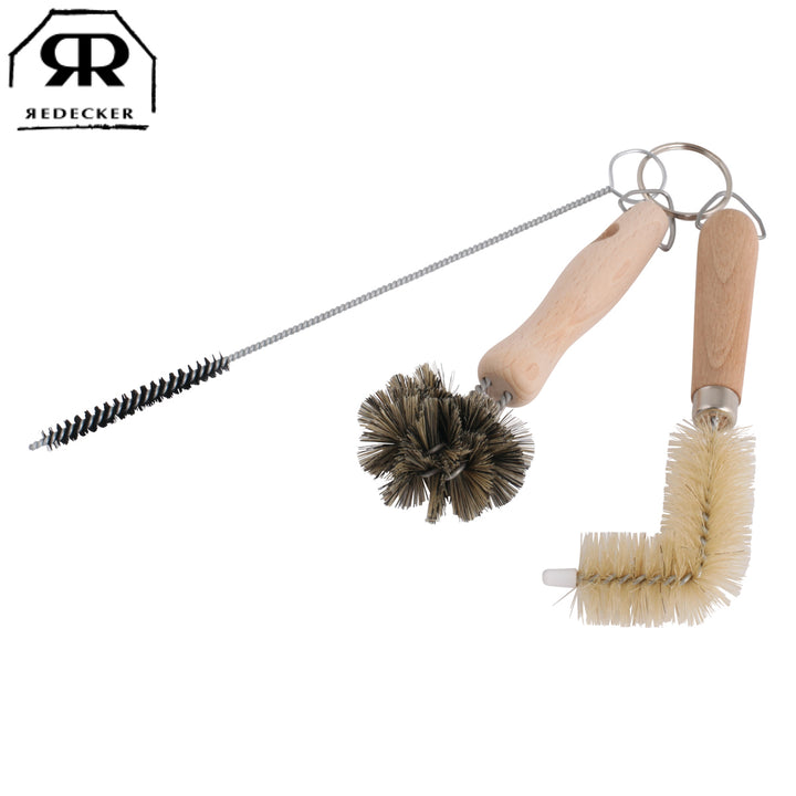 Redeckerレデッカーシンク掃除3点セットブラシ天然素材排水口溝キッチン