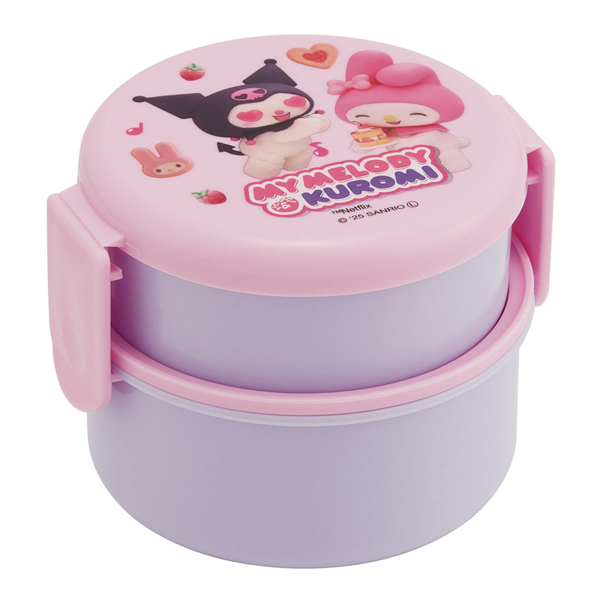 弁当箱 2段 500ml 丸型ランチボックス2段 マイメロクロミ Netflix