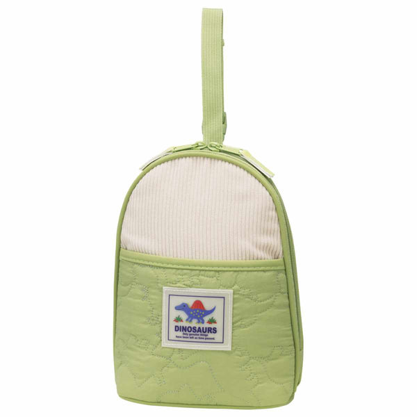 哺乳瓶ポーチ持ち手付きディノサウルス保温保冷イブル生地