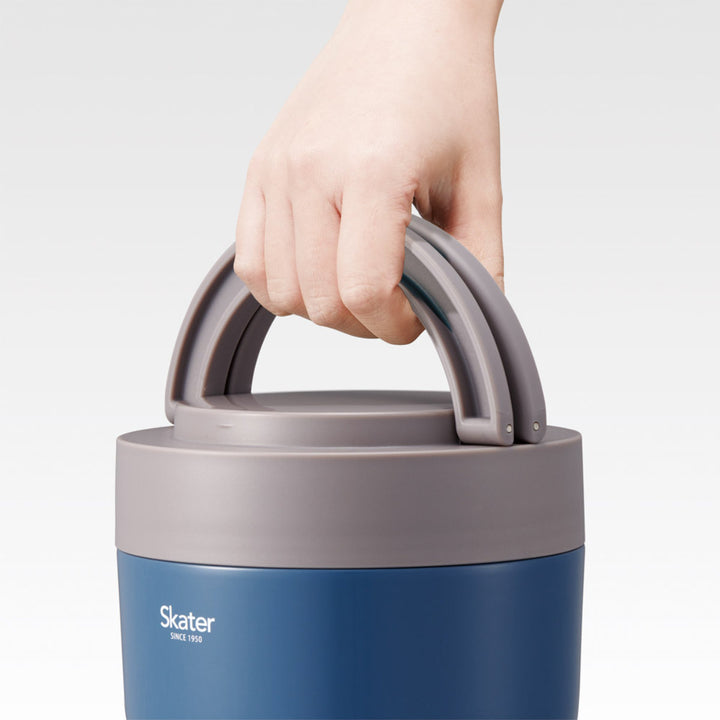 弁当箱1250ml折りたたみハンドル付保温ジャー丼ランチ