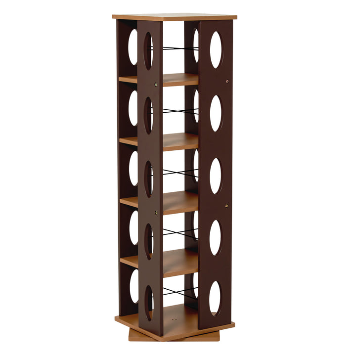 回転式コミックラック5段高さ120cmコミック本約200冊収納完成品