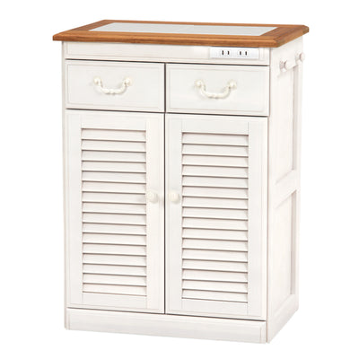 キッチンカウンター タイル天板 コンセント付 幅52cm