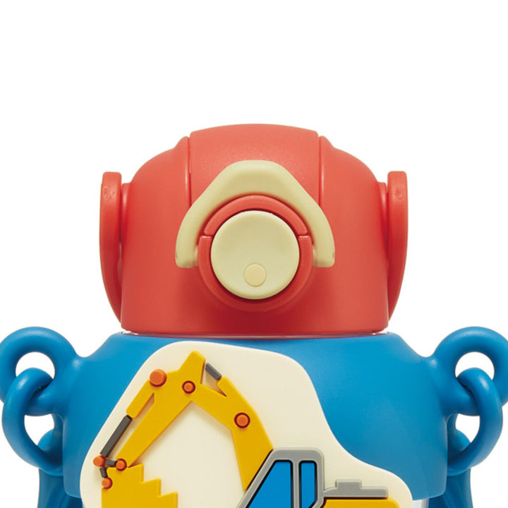 水筒650mlラバーマスコット付ストローボトルはたらくクルマ