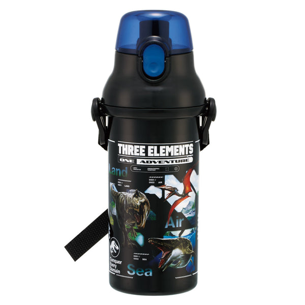 水筒480ml直飲プラワンタッチボトルジュラシックリバースキッズ