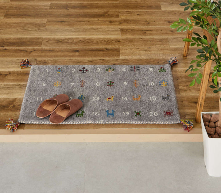 玄関マット室内GABBEHヌメロ60×90