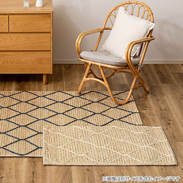 玄関マット室内ジュートマットモロッカン60×90