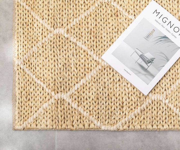 玄関マット室内ジュートマットモロッカン60×90