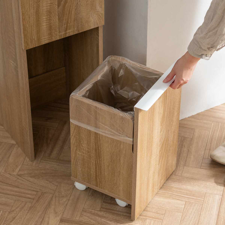 ゴミ箱70L2段分別ダストボックスNotT木製