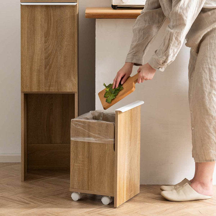 ゴミ箱70L2段分別ダストボックスNotT木製