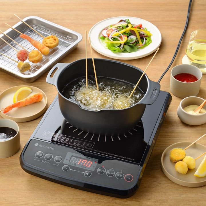 天ぷら鍋20cmIH対応燕三鉄製揚げ鍋温度計付き日本製