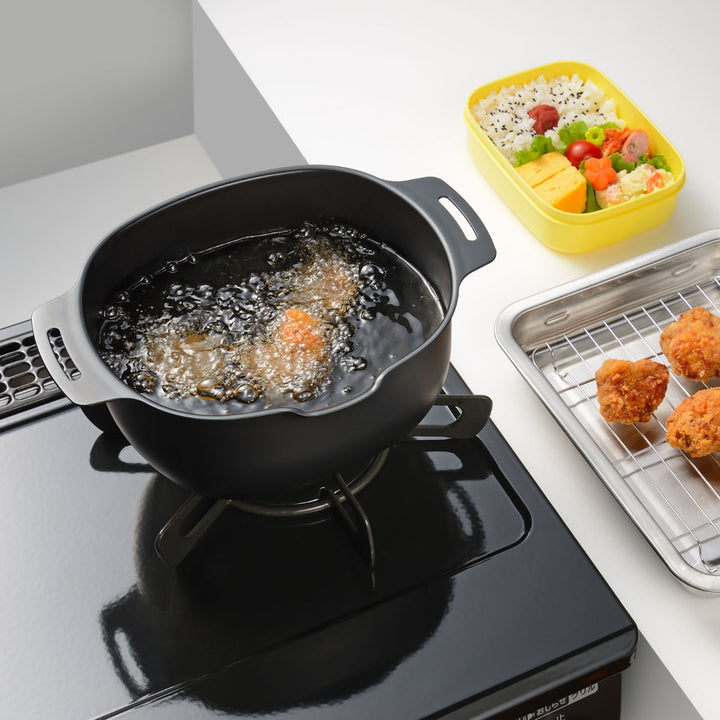 天ぷら鍋20cmIH対応燕三鉄製揚げ鍋温度計付き日本製