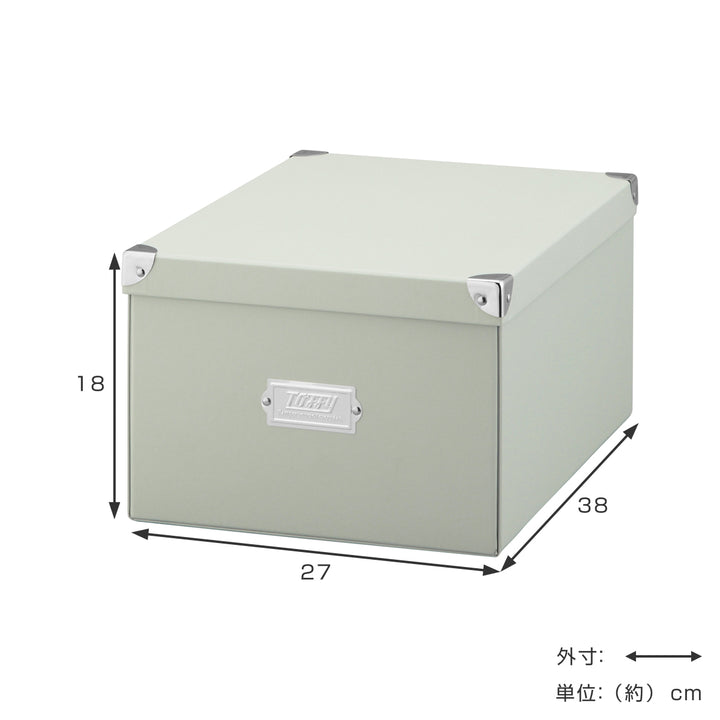 収納ボックスToffyマジックボックスLふた付きA4幅27×奥行38×高さ18cm
