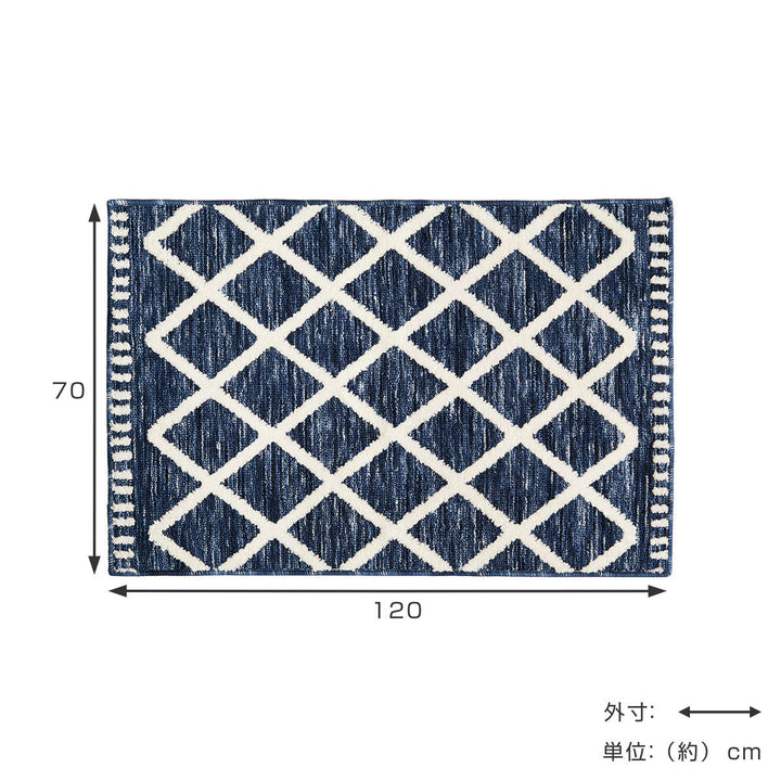 玄関マット室内アイラ70×120シャニールマット