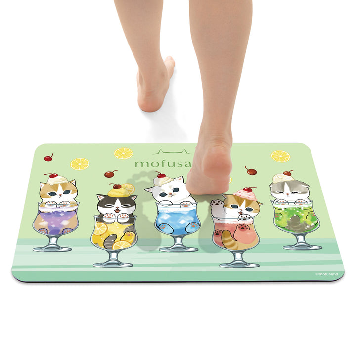 バスマット40×60cmモフサンド珪藻土入りソフトバスマットmofusand