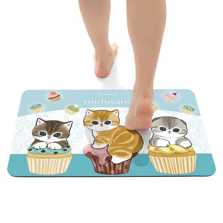 バスマット40×60cmモフサンド珪藻土入りソフトバスマットmofusand