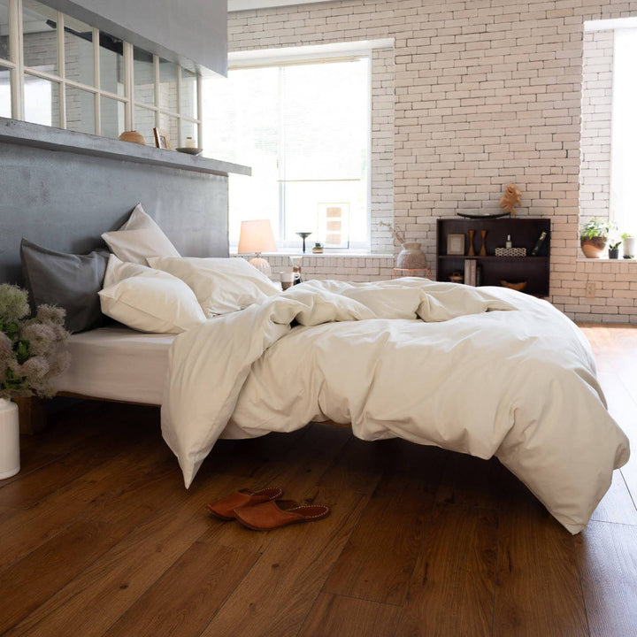 掛け布団カバーFabtheHomeシングルコットンビエラ綿100％洗濯機OK