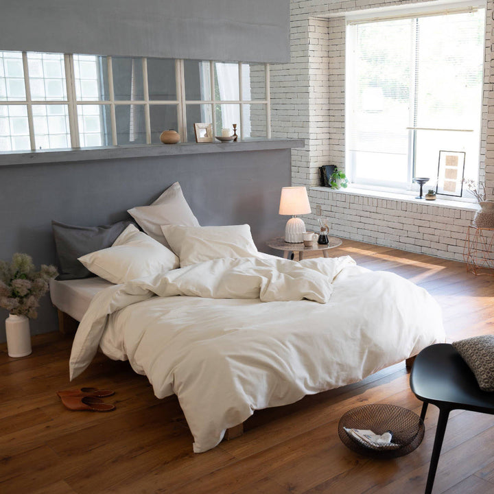 掛け布団カバーFabtheHomeダブルコットンビエラ綿100％洗濯機OK