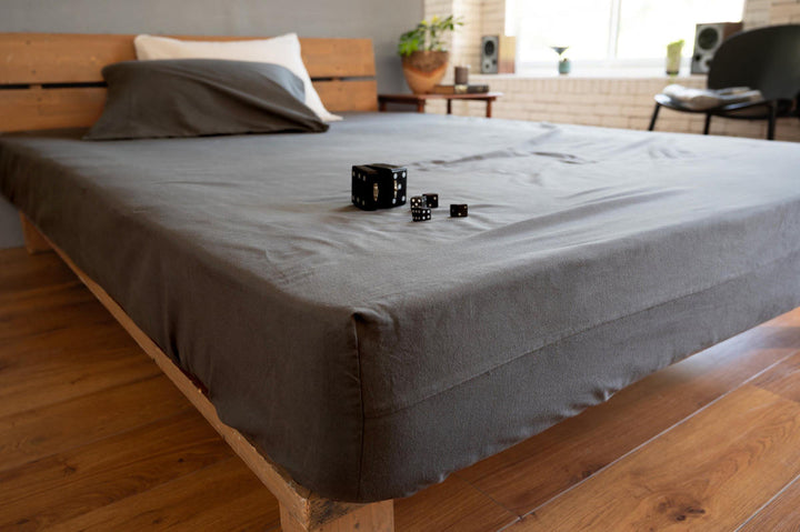 ボックスシーツFabtheHomeセミダブルコットンビエラ綿100％洗濯機OK