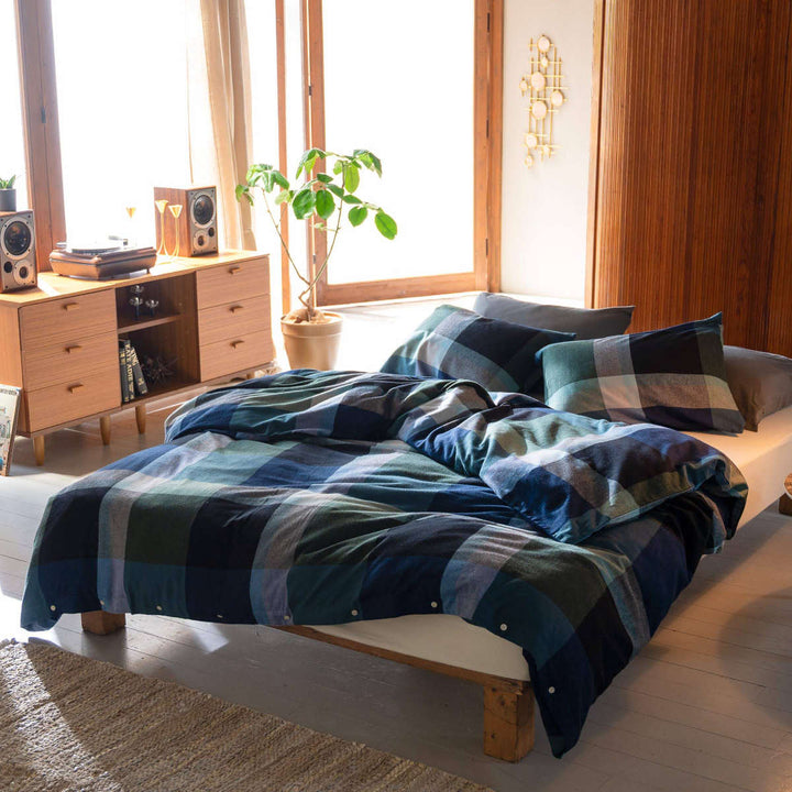 掛け布団カバーFabtheHomeダブルノクターンふんわり起毛綿100％