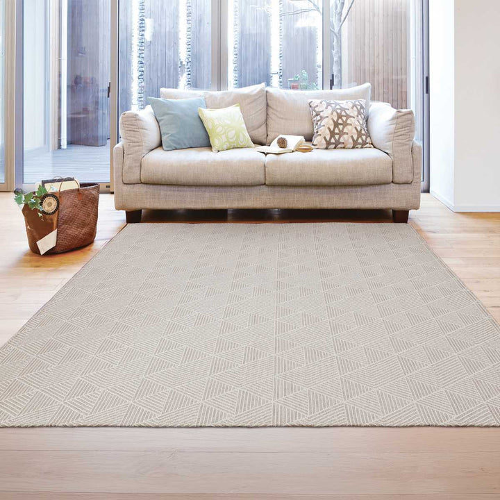 ラグ洗えるジャガード織り180×180cmアリスホットカーペット対応