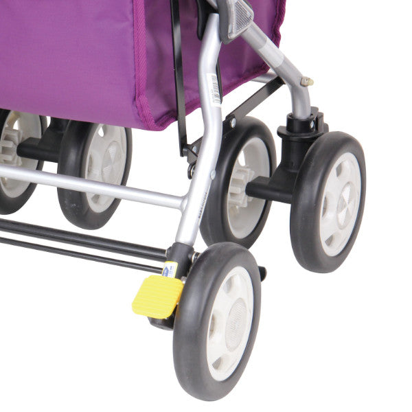 シルバーカー花柄ミドルタイプアルミ製