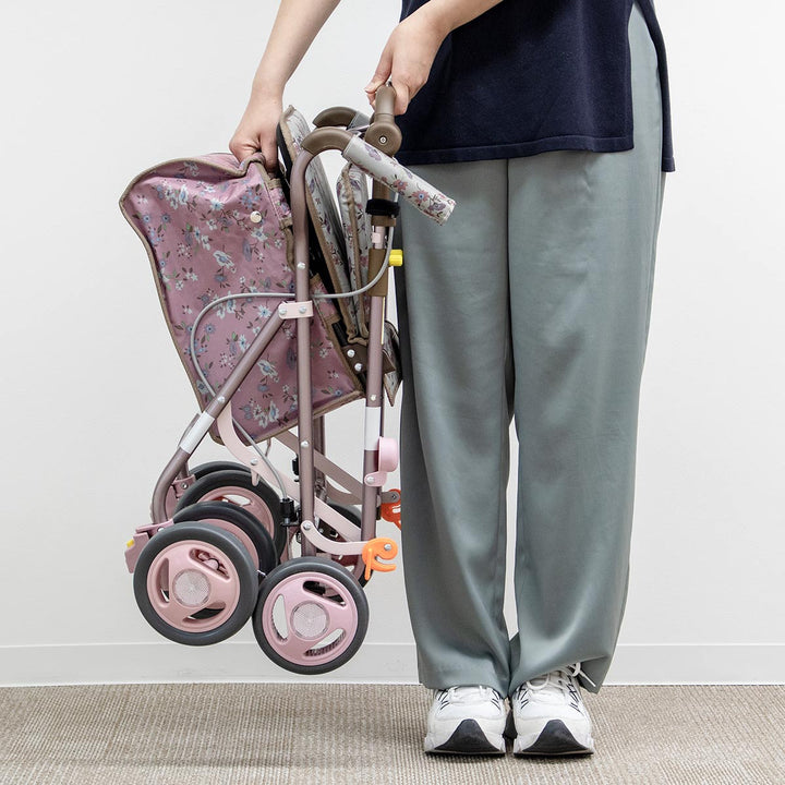 シルバーカーエヴォーク小物入れ付き座れるアルミ製カート高さ調節可能歩行補助