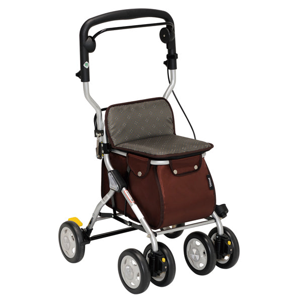 シルバーカーミドルタイプルーティSコンパクト座れる幸和製作所おしゃれ