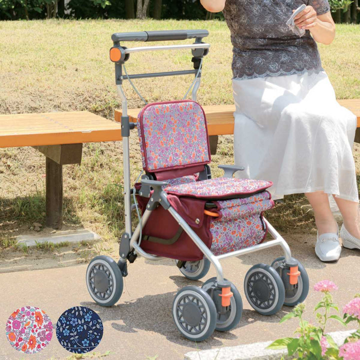 シルバーカーミドルタイプカゴノアMコンパクト座れる幸和製作所