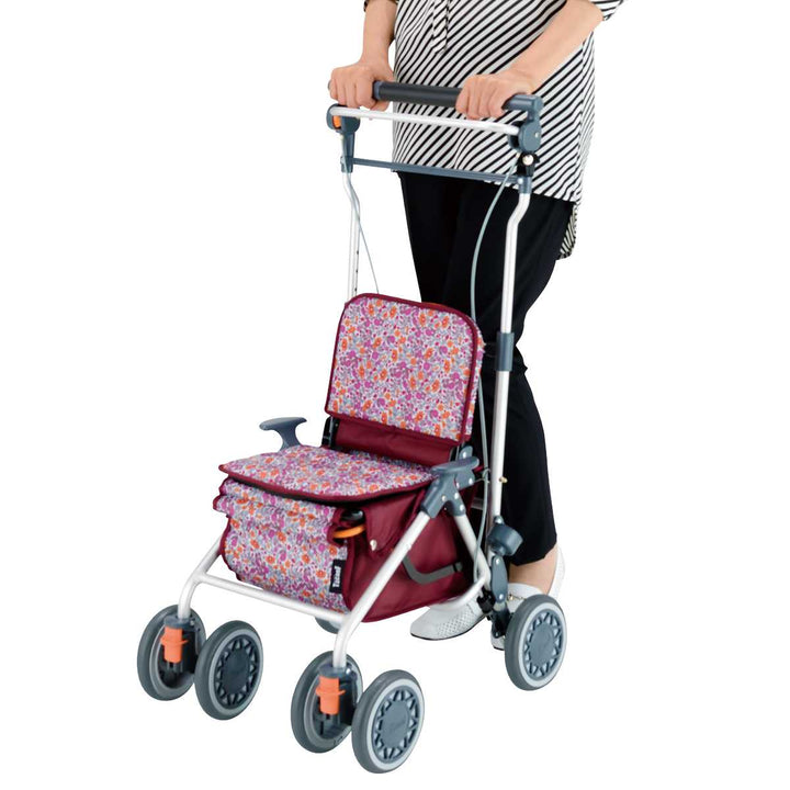 シルバーカーミドルタイプカゴノアMコンパクト座れる幸和製作所